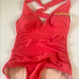 Kona Sol  women’s One Piece Swimsuit in Vibrant orange